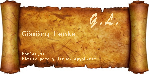 Gömöry Lenke névjegykártya